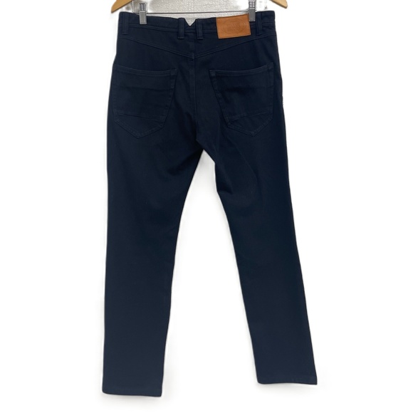 Fairwhale Jeans vintage Black Denim Straight Leg Pants Button ‎ Design 32" Waist - Picture 2 of 8